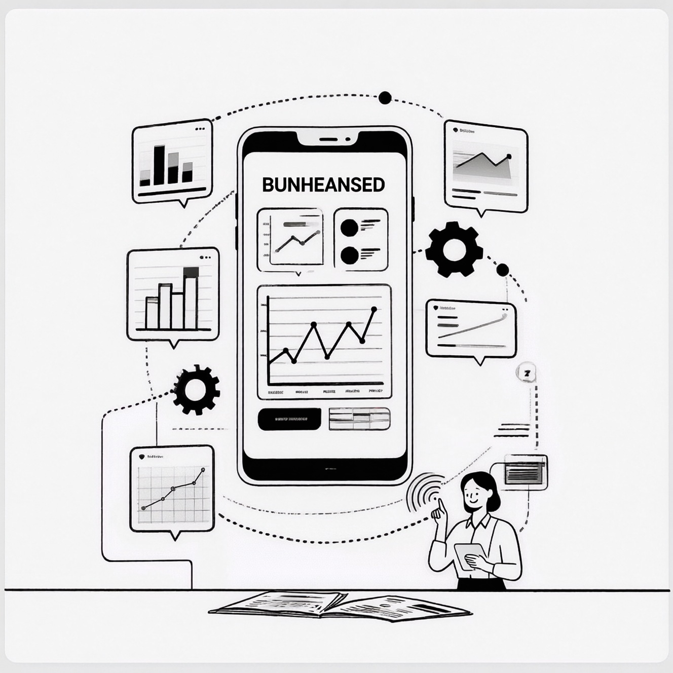AI 生成项目管理系统图示